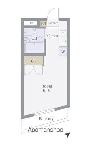ビアメゾン三井パート22(ワンルーム/3階)の間取り写真