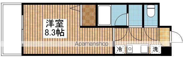 夢ランドワイズテラス笹口(1K/9階)の間取り写真