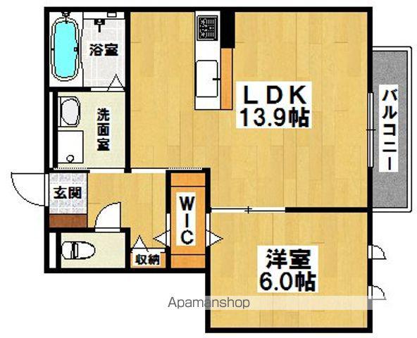 ミナミ浜寺(1LDK/1階)の間取り写真
