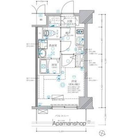 ディアレイシャス東別院Ⅳ(1K/12階)の間取り写真