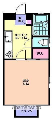 モンターニュ(1K/2階)の間取り写真