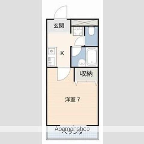 LUMINA 赤池 サウス Ⅱ(1K/1階)の間取り写真