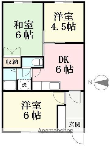 星山コーポ(3DK/3階)の間取り写真