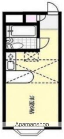 PACEⅡ(ワンルーム/1階)の間取り写真