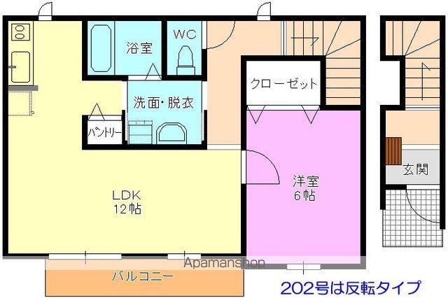 パストラルKⅠ(1K/2階)の間取り写真