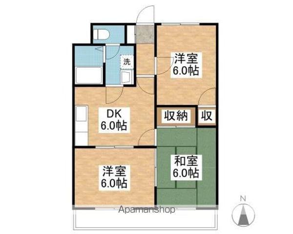 ダイトセゾンマンション2(3DK/3階)の間取り写真
