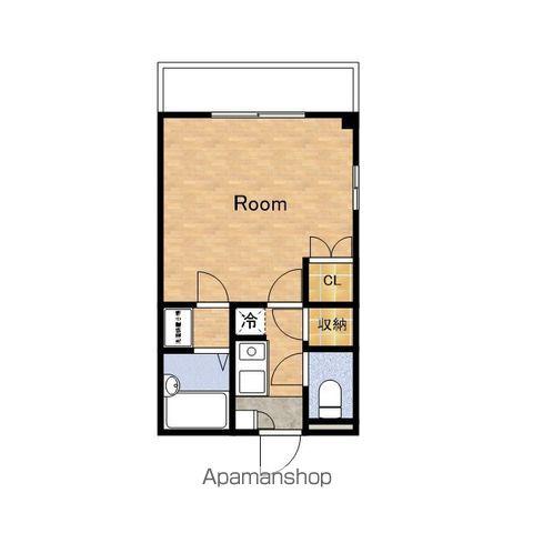 シーショアヴィラ尾崎(1K/2階)の間取り写真