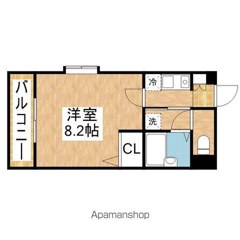 コンフォール加茂(1K/1階)の間取り写真
