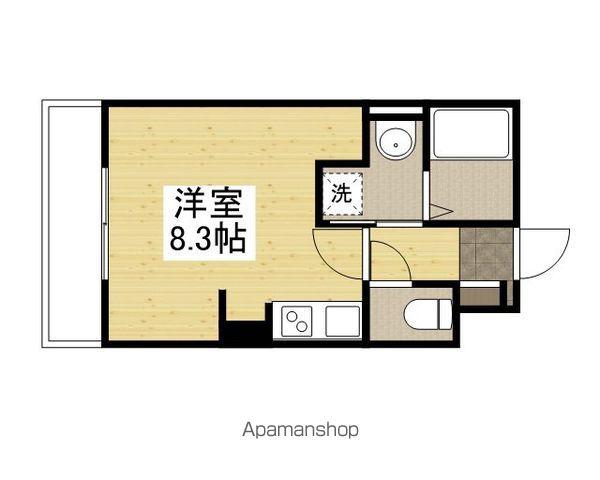 CONTINENT花影Ⅰ(ワンルーム/1階)の間取り写真
