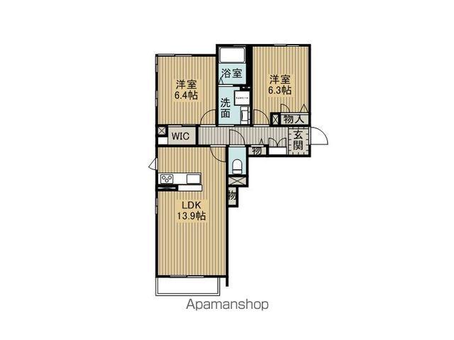 スタジオ KⅡ(2LDK/2階)の間取り写真