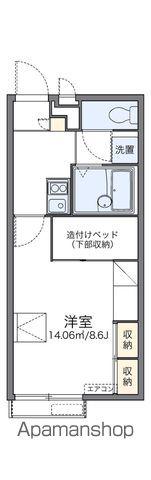 レオパレスマリオ 3(1K/2階)の間取り写真