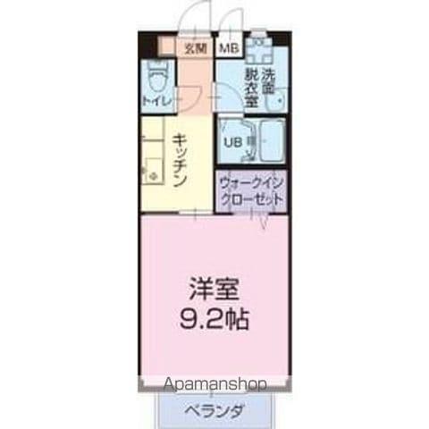 CASA・SHEGON(1K/1階)の間取り写真