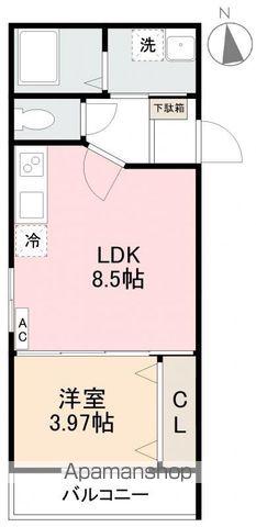 プレシャスタイム藤塚(1LDK/2階)の間取り写真