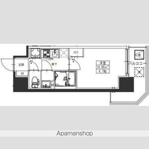 S-RESIDENCE堺湊駅前AZURE(1K/2階)の間取り写真