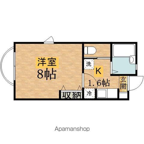 フェリス程久保(1K/1階)の間取り写真