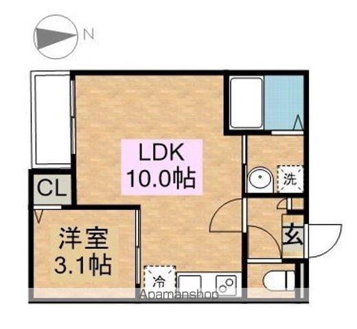 GRANDBLUE SHOHOⅡ(1LDK/1階)の間取り写真