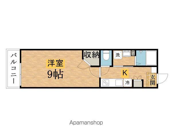 NOSSA散田町(ワンルーム/1階)の間取り写真