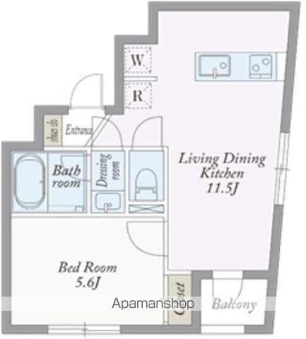 シャトーライフ千葉1(1LDK/2階)の間取り写真
