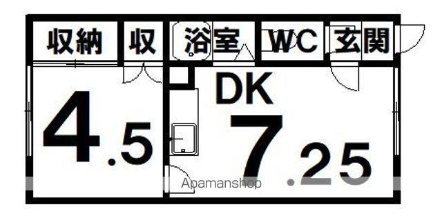 フラワーハイツ(1DK/2階)の間取り写真