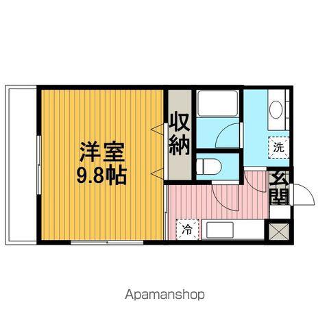 アルトポンテ(1K/1階)の間取り写真