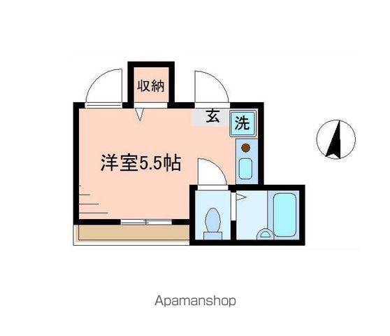 イルビラージュ平和台(ワンルーム/2階)の間取り写真