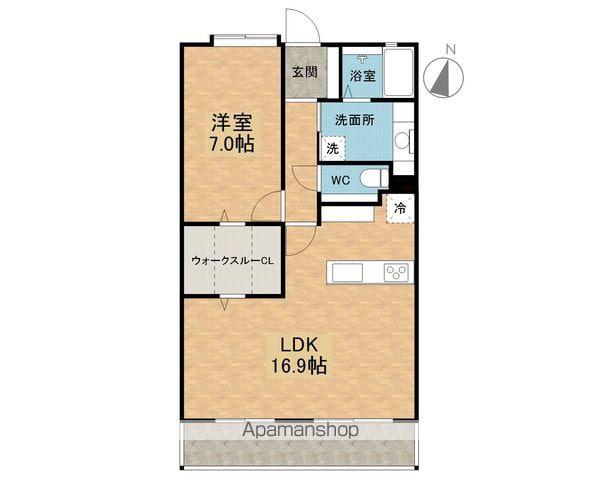 フェスティオ五月橋ガーデニア(1LDK/14階)の間取り写真