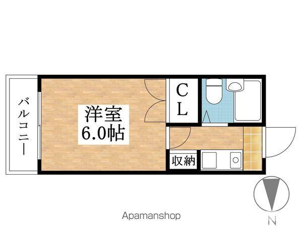 丸善コーポ(1K/2階)の間取り写真