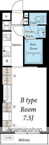 リブリ・エンジェル(1K/1階)の間取り写真