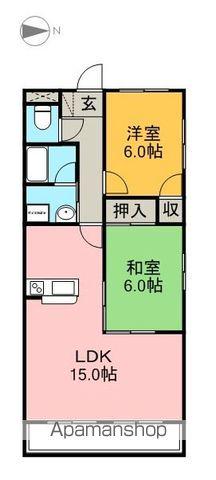 キャッスルグランデ(2LDK/2階)の間取り写真