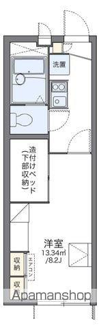 レオパレスこまつ(1K/1階)の間取り写真