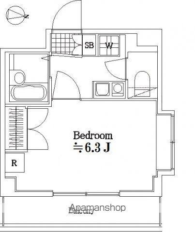 エスコート中野大和町(1K/6階)の間取り写真