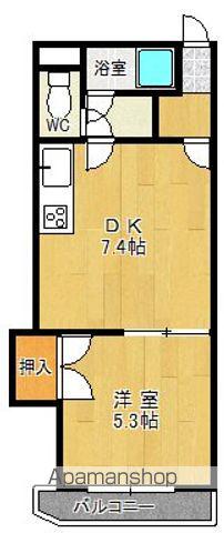 コーポラスSHIBA(1DK/3階)の間取り写真