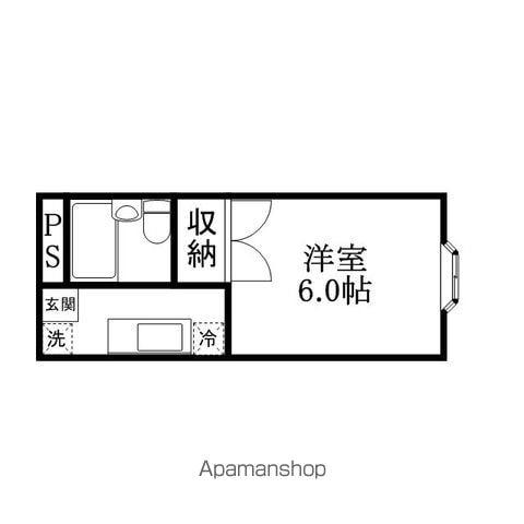 MKハイツ(1K/2階)の間取り写真