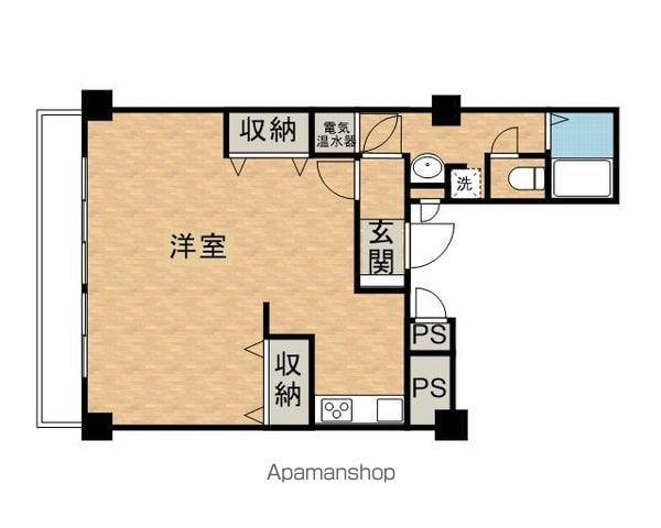ライオンズマンション聖蹟桜ヶ丘第2(ワンルーム/5階)の間取り写真