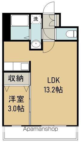 パルメゾン高砂Ⅰ(1LDK/3階)の間取り写真
