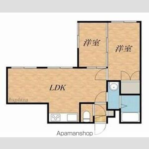 ビッグバーンズマンション月寒Ⅰ(2LDK/4階)の間取り写真