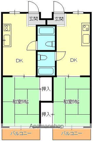 ハイツ伊藤(1DK/3階)の間取り写真