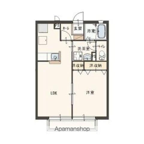 グランリーブル弐番館(1LDK/1階)の間取り写真