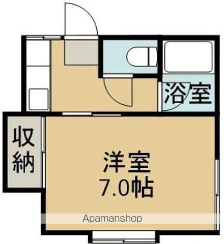 メイプル幸(1K/1階)の間取り写真