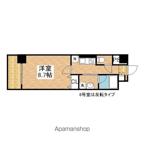 パークゲート栄白川(1K/4階)の間取り写真