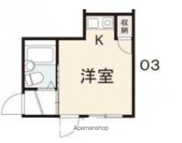 高徳線 昭和町駅(香川) 徒歩4分 5階建 築38年(ワンルーム/3階)の間取り写真