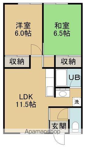 コーポマルモ(2LDK/2階)の間取り写真