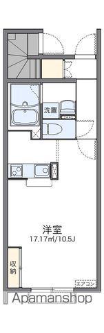 レオネクストハピネスしだみ(1K/1階)の間取り写真