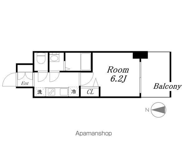 A&G KAMEJIMA(1K/10階)の間取り写真