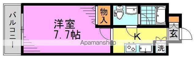 レベント高円寺(1K/4階)の間取り写真