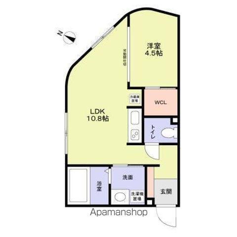 P2 FUSSA(1LDK/2階)の間取り写真