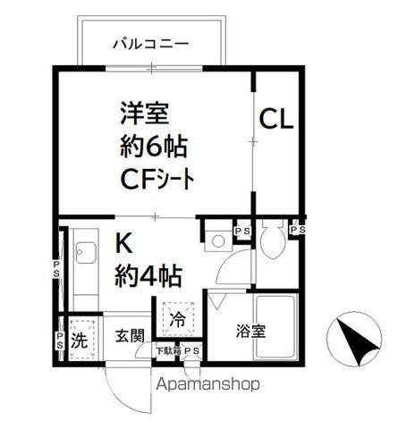 ハイムツインズ(1K/1階)の間取り写真