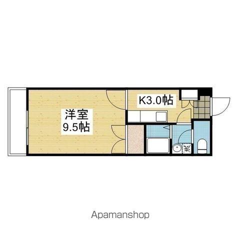 ロイヤルコートⅡ(1K/2階)の間取り写真