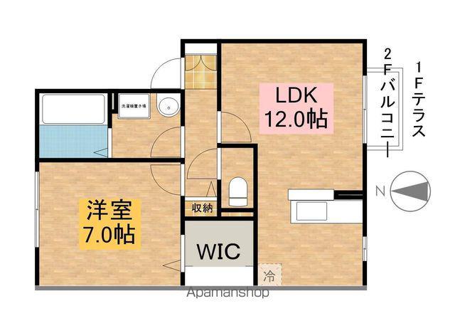 メルベーユ川崎(1LDK/2階)の間取り写真