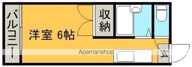 レジデンス里川(ワンルーム/3階)の間取り写真